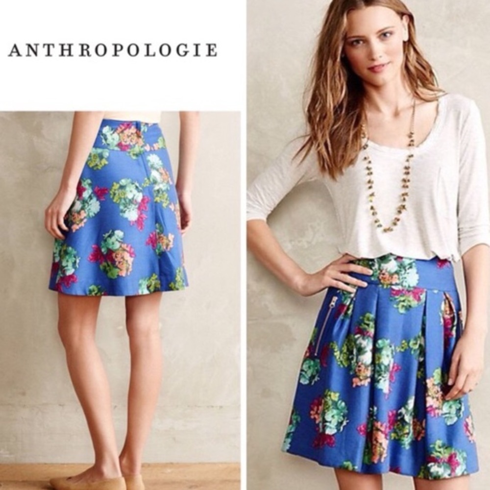 Anthro Maeve ‘Garden Days’ Skirt